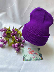 Wholesale Custom Logo Men's Knit <b>Beanie</b> <b>Wool</b> Knit <b>Beanie</b> Fold Over <b>Beanie</b> Factory Price Low MOQ Export - Product Image 2