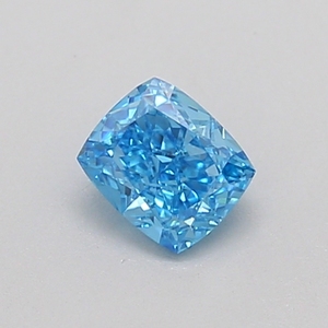 0.34ct Fancy Vivid Blue VS1 Ideal Cut Cushion Cut Lab Grown Diamond CVD LOOSE DIAMOND - Product Image 1
