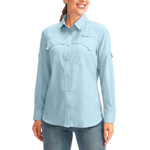 เสื้อตกปลาพรีเมียมลำลองสำหรับผู้หญิง ระบายอากาศได้ดีที่สุด สีสันปรับแต่งได้ ทันสมัย ใหม่ล่าสุด - Product Image 1