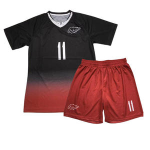 Customize Sublimation Soccer Jersey Uniform for Kids Youth Joiner Color Yellow White <b>Black</b> Green and Blue Wholesale Cheap Price - Product Image 1