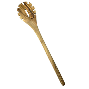 Cuchara de madera para servir pasta, cuchara ranurada de mango largo con orificio para colgar, juego de utensilios de cocina - Product Image 1