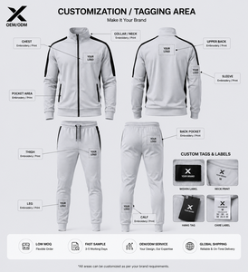 Survêtements de course pour hommes X Sports City, coupe-vent, imprimés, bandes réfléchissantes, fermeture éclair intégrale, col montant, style sportif, séchage rapide - Product Image 6