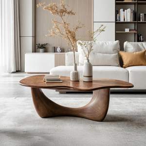 Mesa de Centro de Madera Contemporánea para Sala de Estar Urbana, Diseño que Mejora el Interior con Acabado Natural - Product Image 1