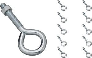 Boulon à œil HANLIX 1/4'' en acier zingué de haute qualité, certifié ISO 9001, directement de l'usine - Product Image 2