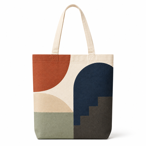 HINDVANTA GLOBAL Fashion Geometric Print Reusable Shoulder <b>Tote</b> <b>Bag</b> for Grocery Daily Use <b>Beach</b> & Travel - Product Image 1