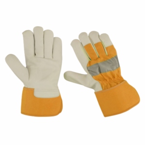 Gants de sécurité haute performance en cuir pleine fleur de vachette, durables, 11 oz, avec manchette caoutchoutée, résistants à la chaleur, anti-coupure et anti-choc - Product Image 6