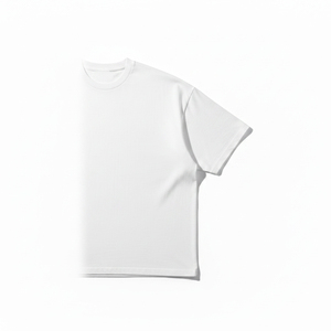 T-shirt Oversize Écologique Homme Personnalisable Streetwear Coton Lourd Uni Épaules Tombantes - Product Image 4