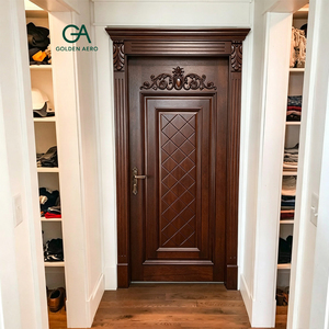 Puerta Decorativa Interior de Madera Sólida Estilo Victoriano con Patrón de Diamantes para Vestidores, Marca Expert Woodworking GA-37S - Product Image 2