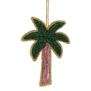 Adorno Colgante Hecho a Mano con Forma de Árbol y Bordado de Hilo con Cuentas – Decoración para el Hogar, Coche, Navidad, Diwali y Eid - Product Image 2