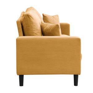 Divano Moderno Comodo a 3 Posti da 188 cm, Imbottito con Telaio in Legno ad Alta Resilienza per Soggiorno, Camera da Letto, Appartamento - Product Image 6
