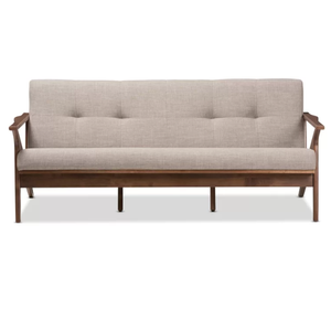 Meubles de maison de production indonésienne meubles de salon canapé d'intérieur en bois de teck avec siège long et mousse souple - Product Image 1