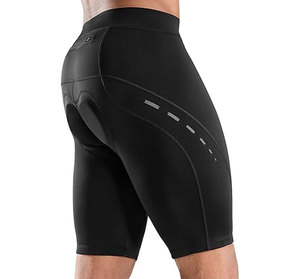 Unisex Breathable 3D <b>Padded</b> <b>Cycling</b> <b>Shorts</b> with Zippered Pockets Spandex/Cotton 220g Fabric - Product Image 1
