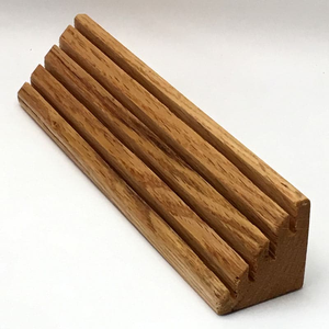 Desktop Organizer Acacia Wood Notepad Holder 4 Divided Compartment Wood <b>Memo</b> <b>Pad</b> Holder At Lowest Price - Product Image 2