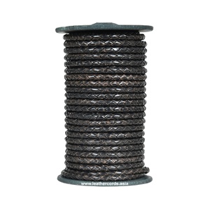 สายหนังถักด้วยมือพรีเมี่ยมสายเครื่องประดับที่ทันสมัยทนทานสำหรับงานหัตถกรรมสร้อยคอและกำไล - Product Image 1