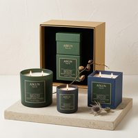 Bougie parfumée professionnelle AIKUN pour spa, bougie en cire de soja en pot, marque privée, pour les salles de beauté et de bien-être et l'image de marque de luxe