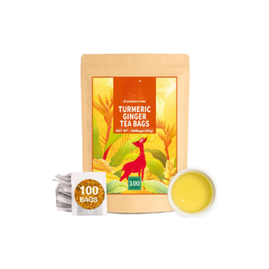 Serie de Tés Premium para el Bienestar, Personalizados OEM, con Cúrcuma, Jengibre y Canela, en Bolsitas Individuales - Product Image 4