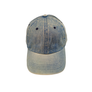 Factory Supplier Everyday Wear Custom Soft Multi <b>Panel</b> Form Denim Baseball Cap Casual Style 100% Polyester Unisex All Seasons - Product Image 3