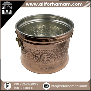 Decorative Water <b>Bucket</b> with Special Patterns for Hammam Spa Treatments - Product Image 6