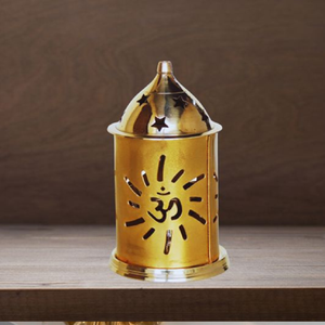 Brass Glass Akhand Jyoti Diya <b>Stand</b> with Automatic Oil Reservoir for Home Temple Puja, available at wholesale prices. - Product Image 2