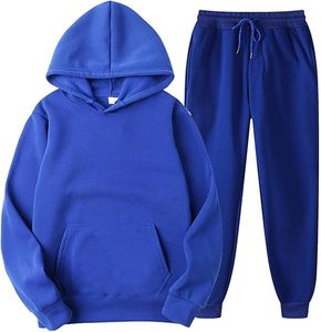 Wholesale Custom Unisex <b>Pink</b> Hoodie and Sweatpants <b>Set</b> 100% Cotton Fleece <b>Tracksuit</b> Casual Winter Loungewear OEM - Product Image 6