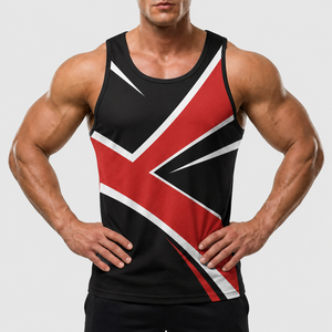 Débardeur homme 100% coton, impression par sublimation, respirant, col rond, style décontracté, tricoté, sans manches. - Product Image 6