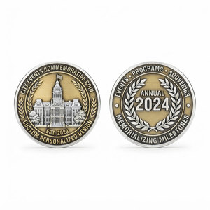 Monedas Conmemorativas de Metal Personalizadas con Relieve 2D o 3D de Doble Cara para Eventos y Programas de Recuerdos - Product Image 1