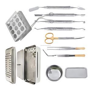 Kit de Instrumentos para PRF en Clínicas Dentales Privadas, Manual, Acero Inoxidable Alemán, Certificado CE, Autoclavable, para Cirugía Oral e Implantes - Product Image 3