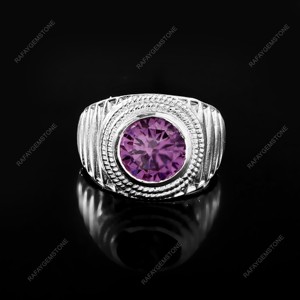 Anillo de Ágata con Baño de Plata, Hecho a Mano, Estilo Vintage, para Hombre y Mujer, Regalo de Cumpleaños, Todas las Tallas Disponibles - Product Image 4