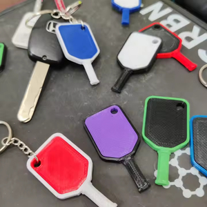 Porte-clés de pickleball personnalisé OEM, taille sur mesure, durable, réglable, léger, en caoutchouc de qualité supérieure, multicolore, avec logo personnalisé, idéal comme cadeau - Product Image 4