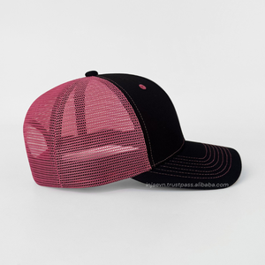 Gorra Trucker Lisa OEM Estructurada de 5 Paneles con Malla, Gorra Estilo Papá Multicolor con Logotipo de Parche Bordado Personalizado, Venta al por Mayor y Pedidos a Granel - Product Image 4