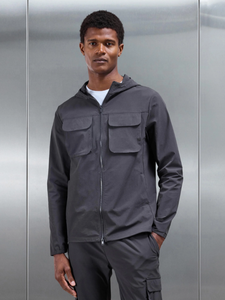 Conjunto Deportivo Informal para Hombre con Chaqueta con Capucha y Cierre, Impermeable y Transpirable, con Pantalones de Pierna Recta - Product Image 2