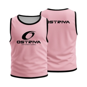 Camisetas y petos deportivos sin mangas de malla transpirable con logo impreso personalizado de secado rápido para adultos - Product Image 1