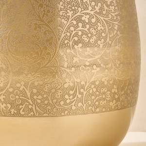 Vase à fleurs en laiton doré moderne fait main de luxe pour la maison, le salon, la table, les occasions de mariage - Product Image 4