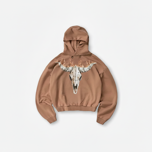 Custom Unisex Winter Heavyweight Cotton Fleece Streetwear Vintage Hoodie with Digital Printing <b>Back</b> Logo 300g Fabric - Product Image 1