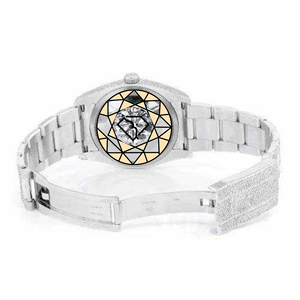 Reloj de pulsera octogonal con diamantes, esfera con pavé completo, bisel atornillado, reloj automático de lujo para hombre, regalo de boda. - Product Image 2