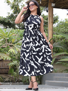 Fancy Look Indian Hand Block Printed Maxi <b>Dress</b> for Women Casual Cotton <b>Summer</b> <b>Dress</b> <b>Boho</b>-Style Long Maxi <b>Dress</b> Natural - Product Image 3