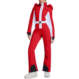 Combinaison de ski une pièce pour femme, coupe ajustée, isolée, imperméable, coupe-vent, combinaison de snowboard d'hiver, tenue de ski chaude pour l'extérieur - Product Image 1