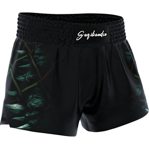 กางเกง MMA สีดำ SAQIB&CO สำหรับทุกเพศ พิมพ์ลายดิจิทัล ระบายเหงื่อได้ดี ทรงสปอร์ต ผลิตจากโพลีเอสเตอร์ 100% สไตล์ไทยดั้งเดิม สำหรับผู้ใหญ่ - Product Image 2