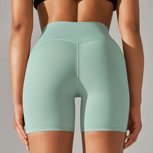 กางเกงขาสั้นออกกำลังกาย ระบายอากาศได้ดี เหมาะสำหรับวิ่ง โยคะ ปั่นจักรยาน ไร้ตะเข็บ เอวสูง ยกกระชับสะโพก ผ้าออกซ์ฟอร์ด สำหรับผู้หญิง ออกกำลังกาย เล่นกีฬา ลดราคาพิเศษ - Product Image 6