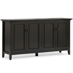 Armadio Amherst Hickory Brown a 4 ante, elegante mobile da soggiorno - Product Image 2