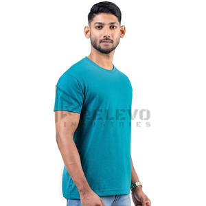 Fabrication de tous types de t-shirts pour hommes à manches longues double couche, 220G, polyester/coton, respirant, séchage rapide, coupe ample - Product Image 3