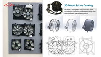 Ventilateur de radiateur professionnel CHIN LANG pour 2006'~ 2.0L OE # 19015-RRA-A01 12V Neuf