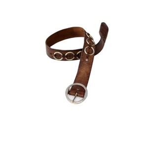 Ceinture pour Hommes en Cuir de Vachette Véritable, Style Vintage et Formel, Étanche, Longueur Personnalisable, Boucle Ardillon en Acier, pour Bureau et Événements, Noir Marron - Product Image 1