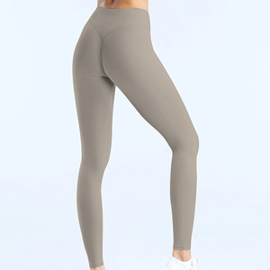 OEM Custom Colors Soft Breathable High Elastic Fitness Sport Gym Yoga <b>Pants</b> Women High Elastic Waist Athletic Running Leggings - Product Image 6