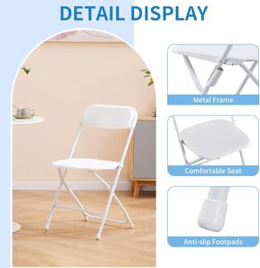 Chaise pliante moderne en acier inoxydable, gain de place, utilisable en intérieur et en extérieur, cuisine, salon, salle à manger, jardin, plage, hôtels - Product Image 2