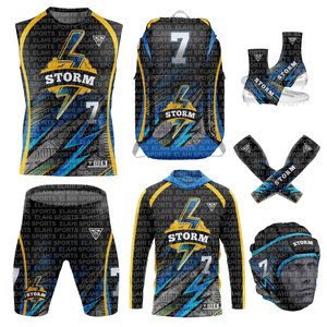 Kits d'uniformes de football américain 7 contre 7 pour équipes et clubs, avec impression par sublimation sur tissu, directement de l'usine OEM - Product Image 1