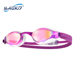 SAEKO personnalisé adulte et adolescent UV 400 antibuée lentilles en polycarbonate teinté lunettes de natation lunettes de sport avec logo imprimé - Product Image 2