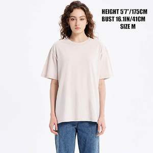 T-shirt graphique d'été en coton pour femmes et hommes, nouveauté, coupe oversize, col ras du cou, motif montagne, effet délavé - Product Image 6