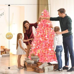 Albero di Natale in PVC da 1,8 m con 250 Luci LED, 900 Rami, 8 Modalità, 2 Colori, Telecomando, Bianco Caldo, Struttura Automatica, Decorazioni Natalizie - Product Image 5