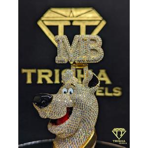 Pendentif en moissanite en forme de cœur, 3 pouces, micro-incrustation, argent sterling 925, certifié GIA, bijoux hip-hop glacés, cadeau pour homme et femme, Trisha - Product Image 2